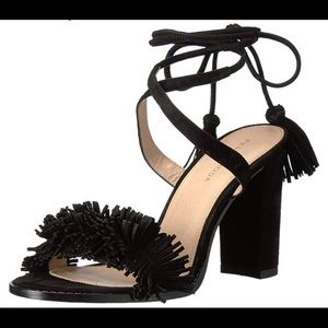 Pelle Moda Faye suede fringe heels
